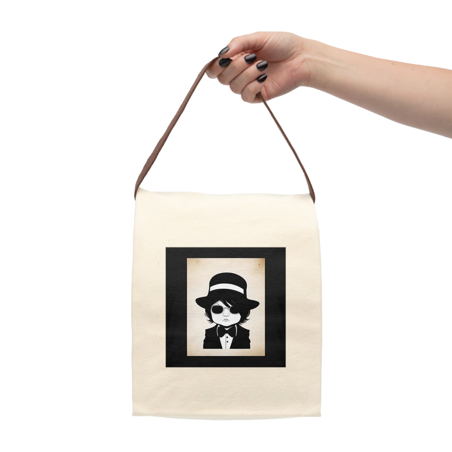 Canvas Lunch Bag With Strap
