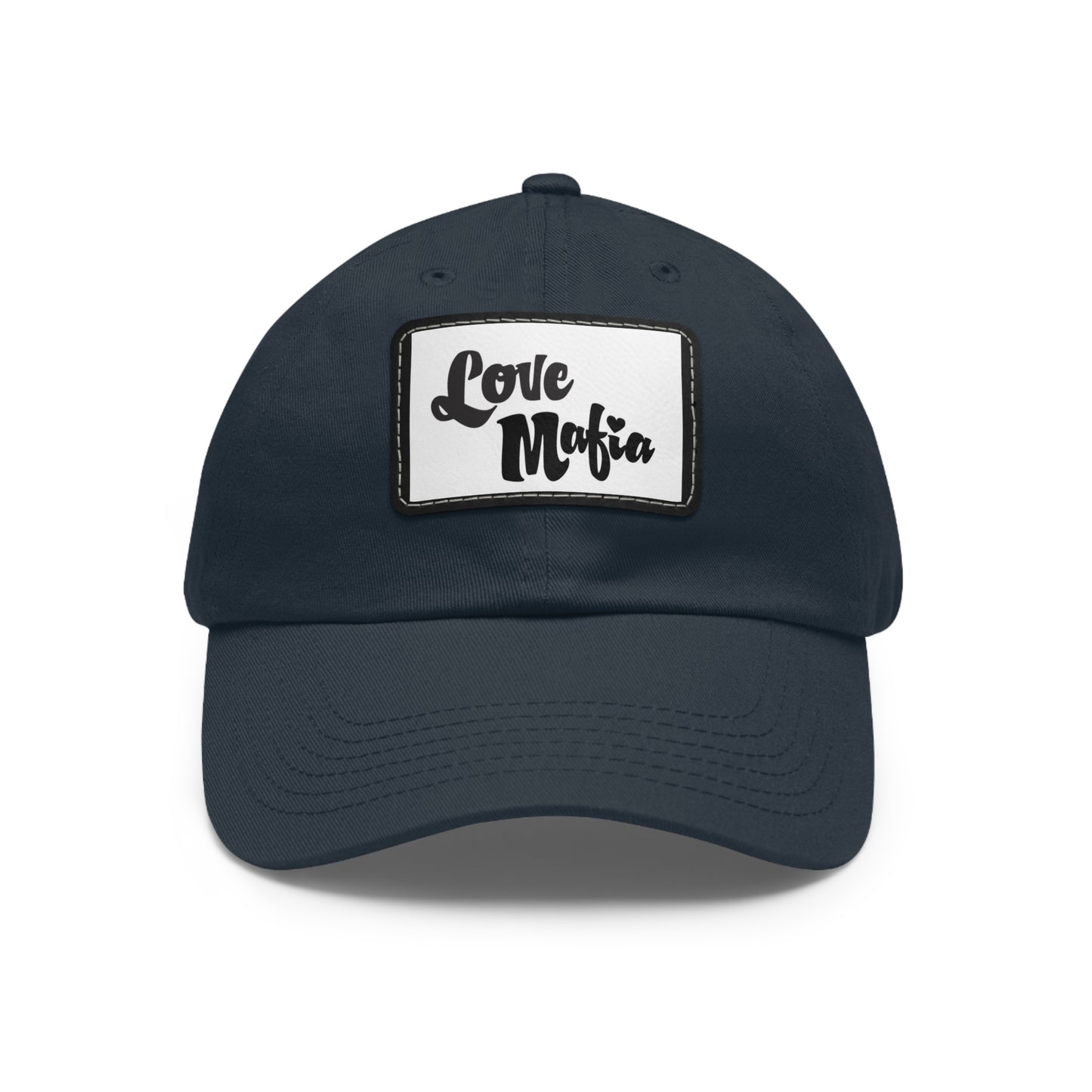 Dad Hat with Leather Patch (Rectangle)