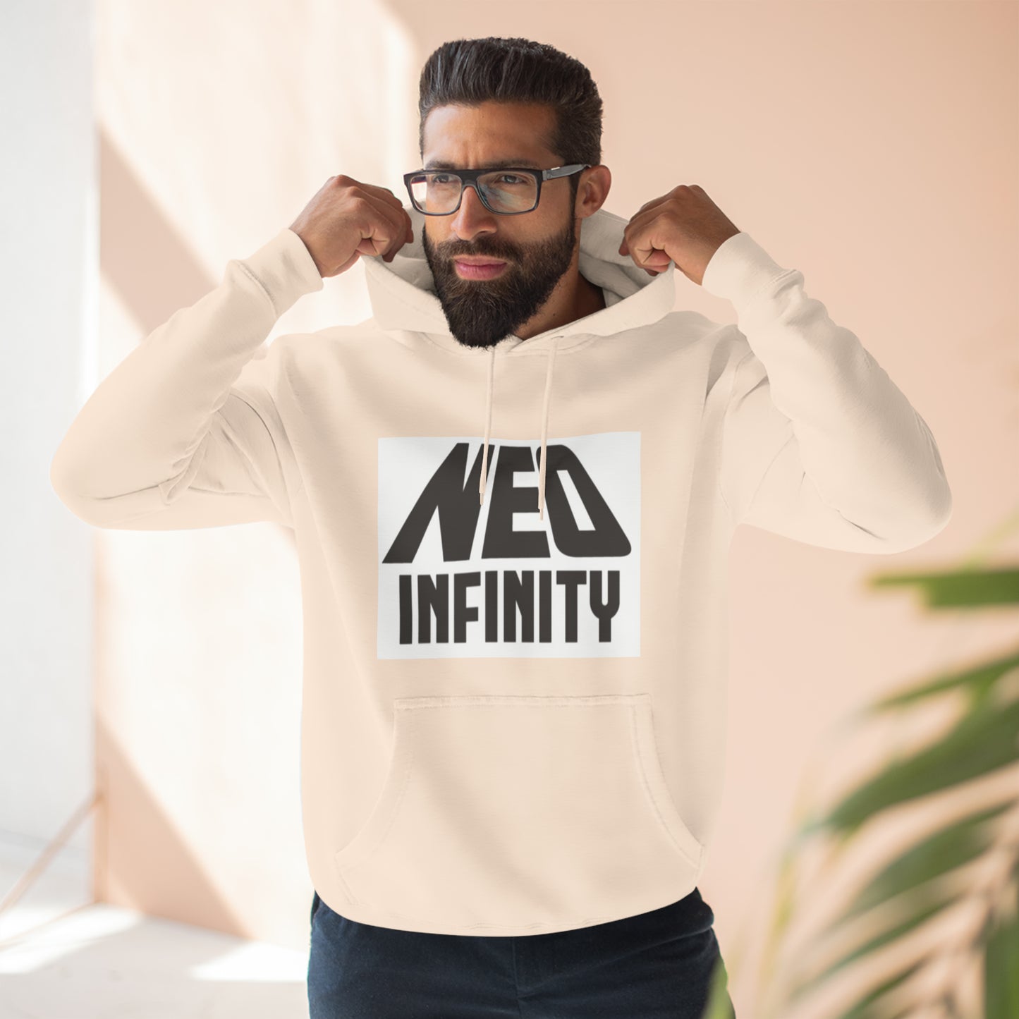 Three-Panel Fleece Hoodie