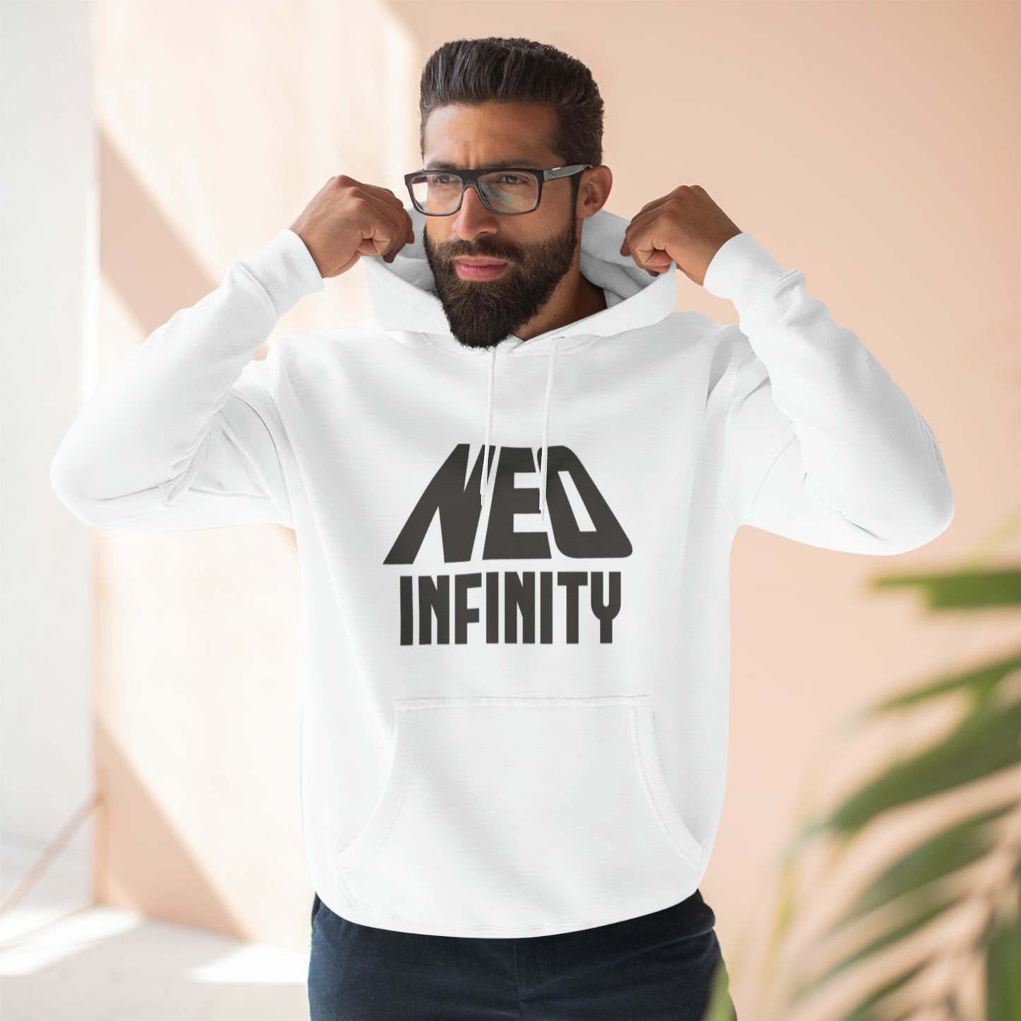 Three-Panel Fleece Hoodie