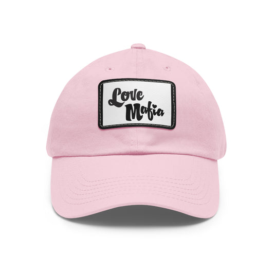 Dad Hat with Leather Patch (Rectangle)