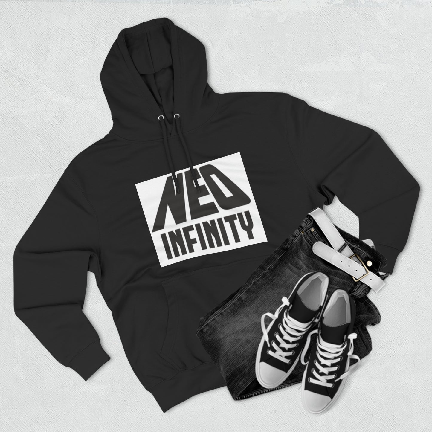 Three-Panel Fleece Hoodie
