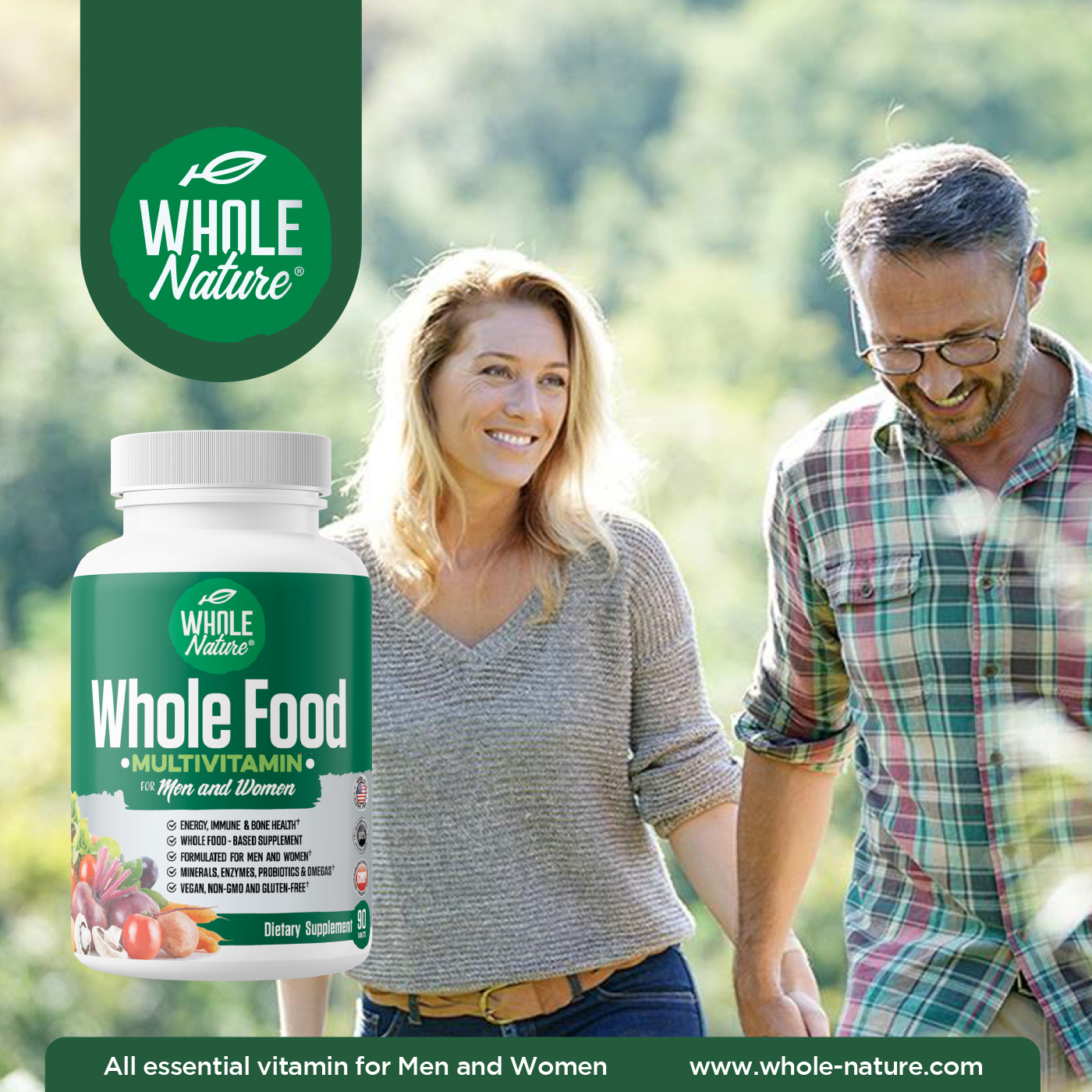 Whole Nature Whole Food Multivitamin For Men & Women-3