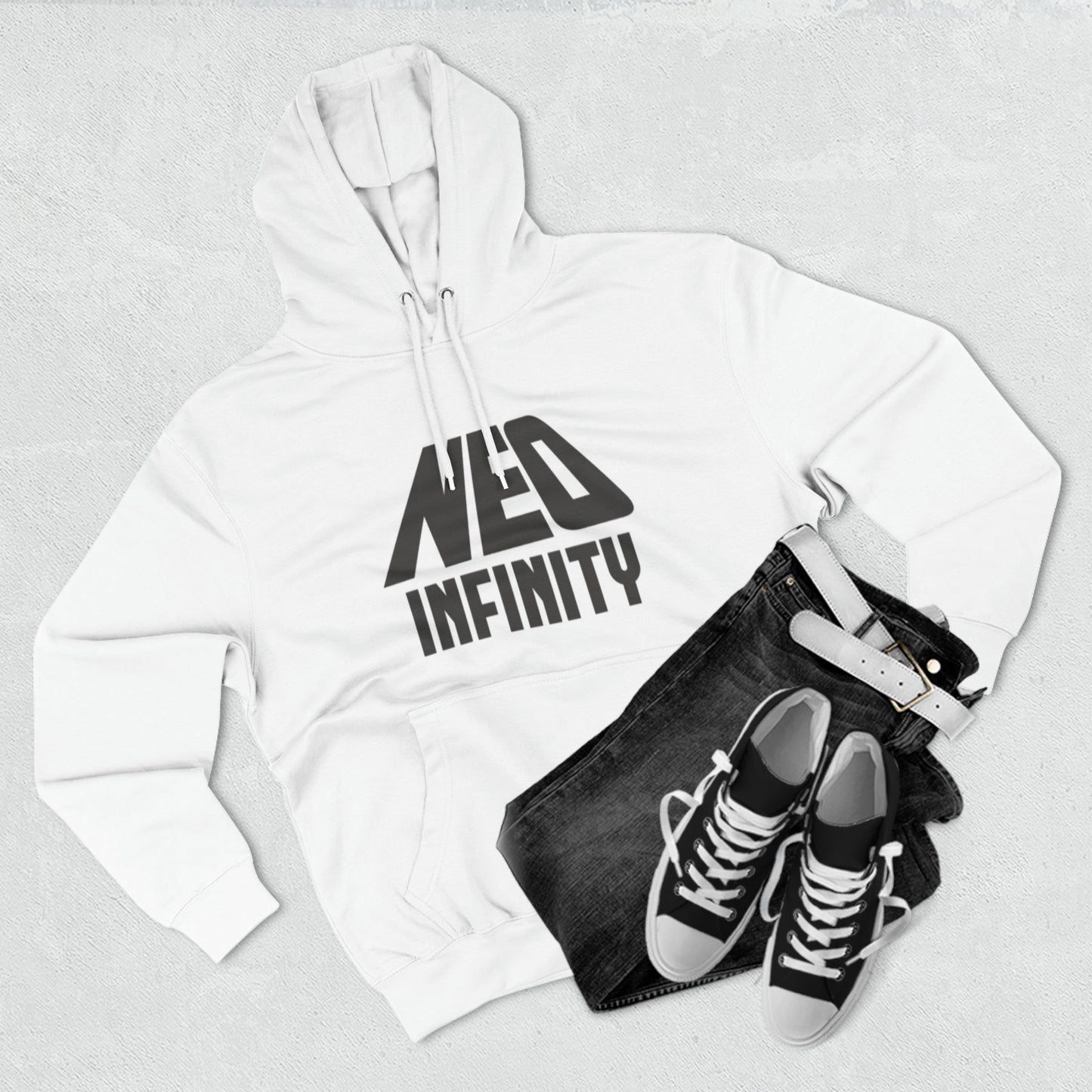 Three-Panel Fleece Hoodie