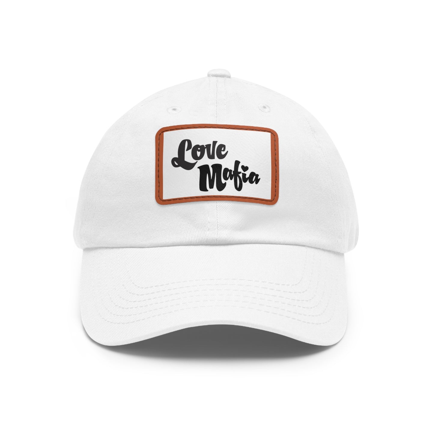 Dad Hat with Leather Patch (Rectangle)