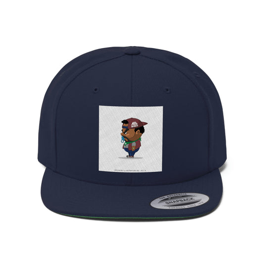 Unisex Flat Bill Hat