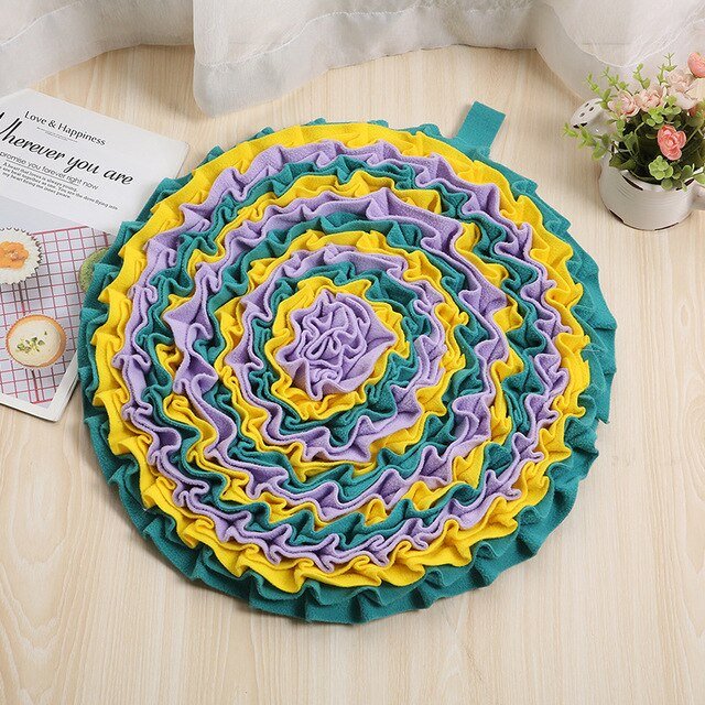 Dog Sniffing Mat Pet Slow Feeding Pad Dog Puzzle Toy Interactive Game Training Foraging Blanket Snack Feeding Mat Pets Supplies